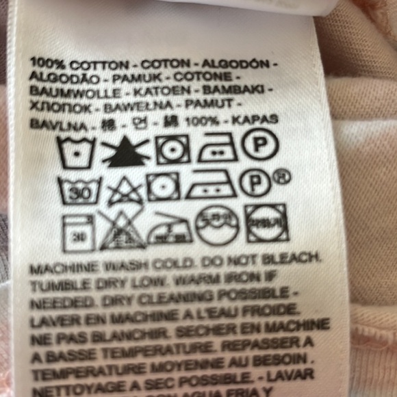 Men’s Levi’s cotton t-shirt, size medium, pink, yellow and white - Picture 5 of 5